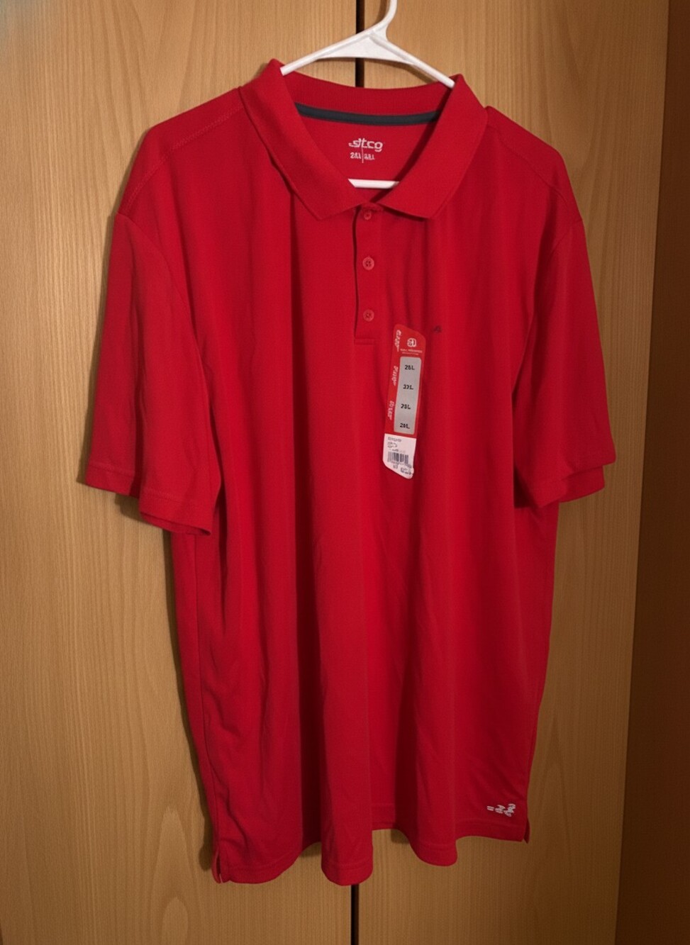 BCG Red NWT Training Coaches Polo Shirt 2XL
